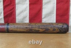 Vintage 1900s Antique Wood Baseball 3 Ring Bat Red/Black Reach 30 Rare 1910s