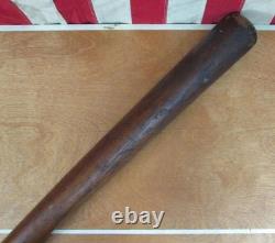 Vintage 1900s Antique Wood Baseball Bat Handcrafted Turned 34 Great Shape 1890s