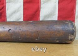 Vintage 1900s Antique Wood Baseball Bat Handcrafted Turned 34 Great Shape 1890s