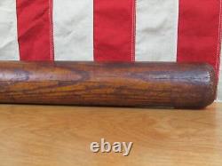 Vintage 1900s Antique Wood Town Baseball Bat Hand Turned Homemade 35 Folk Art