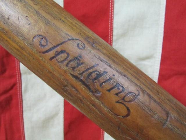 Vintage 1900s Spalding Antique Wood Gold Medal Baseball Bat Decal 34 Rare! Gmt
