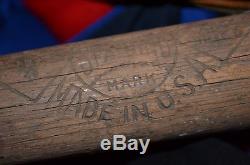 Vintage 1900s Spalding Trademark Air Dried Indoor Model Baseball Bat