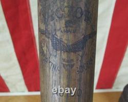 Vintage 1900s Victor Sporting Goods Wood Baseball Bat No. 100 few issues 34 Vintage 1900s Victor Sporting Goods Wood Baseball Bat No. 100 few issues 34