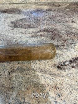 Vintage 1908-1914 ERA Spalding Record Wooden Baseball Bat Very Used In The ERA