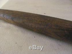 Vintage 1909-1922 Antique Spalding League Wood Baseball Bat