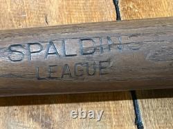 Vintage 1909 Spalding Spalding League Baseball bat 33.25 RARE