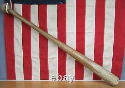 Vintage 1910s Antique Handcrafted Wood Baseball Bat Huge Grip Knob 35 Display