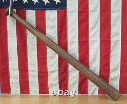 Vintage 1910s Antique Wood Town Baseball Bat Hand Turned Large Grip Knob 32 Vintage 1910s Antique Wood Town Baseball Bat Hand Turned Large Grip Knob 32