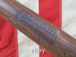 Vintage 1910s Goldsmith Guaranteed Antique Wood Baseball Bat Model A 34 Nice Vintage 1910s Goldsmith Guaranteed Antique Wood Baseball Bat Model A 34 Nice