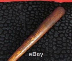 Vintage 1910s Hillerich & Bradsby'Champion' Wood Baseball Bat No. 8 Antique 33