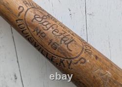 Vintage 1910s Hillerich & Bradsby Wood Safe Hit Baseball Bat