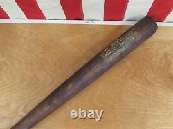 Vintage 1910s Hillerich & Bradsby Wood Safe Hit Baseball Bat Professional Decal