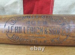 Vintage 1910s Louisville Slugger Baseball Bat HOF Frank Home Run Baker Decal 33