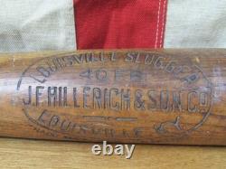 Vintage 1910s Louisville Slugger Baseball Bat HOF Frank Home Run Baker Decal 33