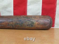 Vintage 1910s Mascot Wood Decal Baseball Bat Hilton Collins Co. Tim Hendryx 34