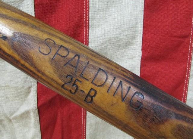 Vintage 1910s Spalding Wood Antique Baseball Bat 25-b Boys Model 25 Great Shape