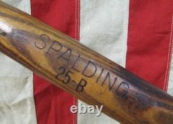 Vintage 1910s Spalding Wood Antique Baseball Bat 25-B Boys Model 25 Great Shape Vintage 1910s Spalding Wood Antique Baseball Bat 25-B Boys Model 25 Great Shape