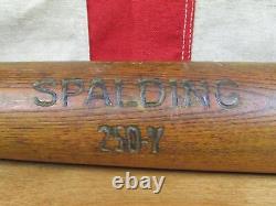 Vintage 1910s Spalding Wood Antique Baseball Bat 250Y Model 35 Great Shape