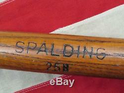 Vintage 1910s Spalding Wood Baseball Bat Bat No. 25 City League Boys 26 Antique