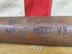 Vintage 1910s Wright & Ditson Victor Wood Baseball Bat No. 97 Major League 34