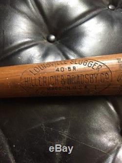 Vintage 1920's Babe Ruth Hillerich and Bradsby Louisville Slugger Baseball Bat