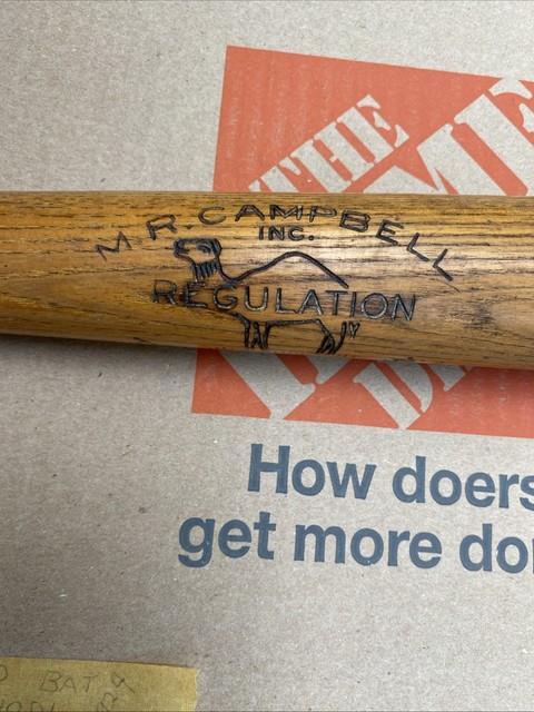 Vintage 1920's M. R. Campbell Official Logo Tullahoma-tenn Baseball Bat Nice