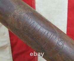 Vintage 1920s AG Spalding Bros Wood Socker Baseball Bat No. 186 Antique 31 Nice