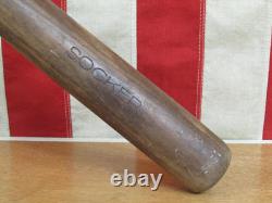 Vintage 1920s AG Spalding Bros Wood Socker Baseball Bat No. 186 Antique 31 Nice