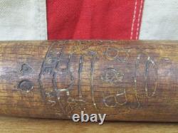 Vintage 1920s B & B Co. Wood Baseball Bat No. 40 Beehive Trademark 30 Rare Nice