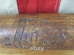 Vintage 1920s B & B Co. Wood Baseball Bat No. 40 Beehive Trademark 30 Rare Nice