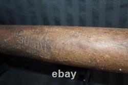 Vintage 1920s BURKE HANNA Wood Baseball Bat Amazing Look and Old Time Feel