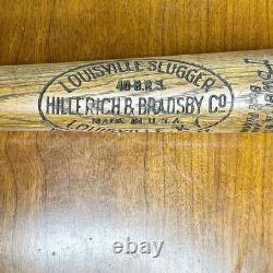 Vintage 1920s Baseball Bat Babe Ruth Special 40-BRS Louisville Slugger Powerized