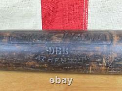 Vintage 1920s Burke Hanna Wood Baseball Bat Hickory Official Diamond Ball 34