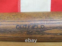 Vintage 1920s Burke Wood Fungo Baseball Bat Hanna Mfg Co.'Bat' Logo No. HT 37