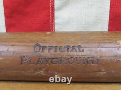 Vintage 1920s Burke Wood MT Baseball Bat Hanna Mfg Co. Bat Logo Playground 33