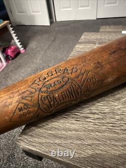 Vintage 1920s Charles Hollocher Spalding Autograph Model Baseball Bat No 200 32