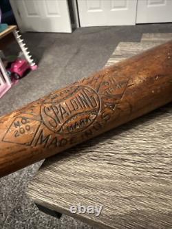 Vintage 1920s Charles Hollocher Spalding Autograph Model Baseball Bat No 200 32