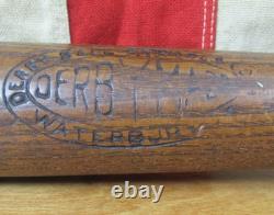 Vintage 1920s Derby Made Wood Baseball Bat Derby Ball Edwards Co. 33 Vermont