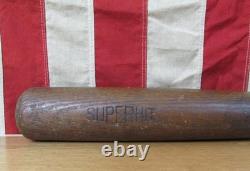 Vintage 1920s Derby Made Wood Baseball Bat Derby Ball Edwards Co. 33 Vermont