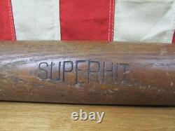 Vintage 1920s Derby Made Wood Baseball Bat Derby Ball Edwards Co. 33 Vermont