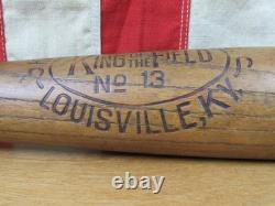 Vintage 1920s Hillerich & Bradsby King Of The Field Wood No. 13 Baseball Bat 33