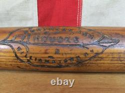 Vintage 1920s Houcks Wood Baseball Bat R Model Reading PA. Dept Rec 34 Antique