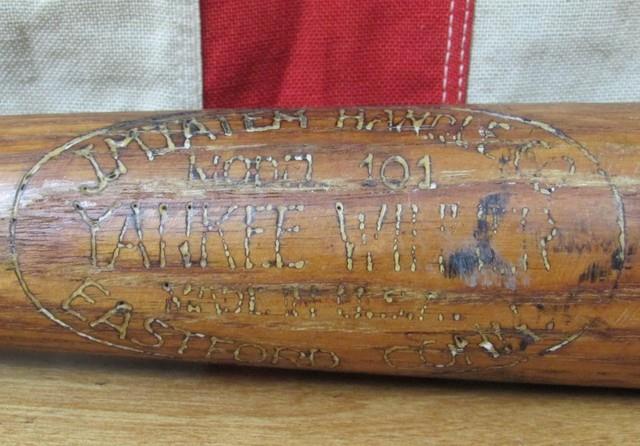 Vintage 1920s Jm Tatem Handle Co Yankee Winner Wood Baseball Bat 101 Model 32