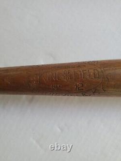 Vintage 1920s King Of The Field Hillerich & Bradsby Baseball Bat No 12