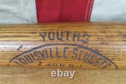 Vintage 1920s Louisville Slugger Baseball Bat Babe Ruth Model Youth 40BRJ 31