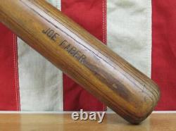 Vintage 1920s Louisville Slugger H&B Wood Baseball Bat 125 Joe Faber Model 34