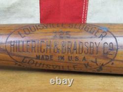 Vintage 1920s Louisville Slugger H&B Wood Baseball Bat 125 Joe Faber Model 34 Vintage 1920s Louisville Slugger H&B Wood Baseball Bat 125 Joe Faber Model 34