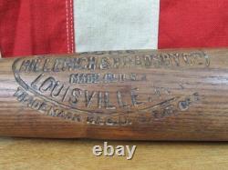 Vintage 1920s Louisville Slugger H&B Wood Baseball Bat 40HG Hank Gowdy Decal 35