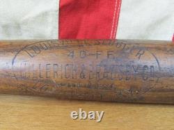Vintage 1920s Louisville Slugger H&B Wood Baseball Bat HOF Frank Frisch 40FF 33