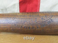 Vintage 1920s Louisville Slugger H&B Wood Baseball Bat HOF Frank Frisch 40FF 33